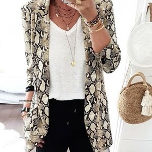 Snakeskin Blazer